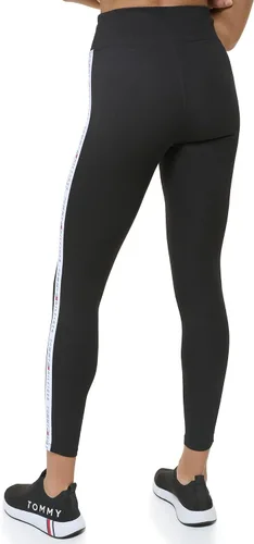Vista 3 de Tommy Hilfiger Leggings elásticos de tiro alto con cinta con logotipo para mujer