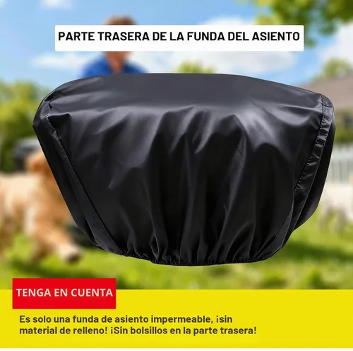 Vista 2 de Cubierta impermeable para asiento de cortacésped compatible con John Deere, para Cub Cadet, cubierta de asiento de tractor (Mediana)