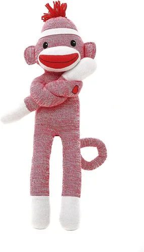 Vista 13 de Adorable Mono Calcetín, el Original Tradicional Juguete de Peluche de Animal Tejido a Mano, Regalo para Niños, Bebés, Adolescentes, Niñas y Niños
