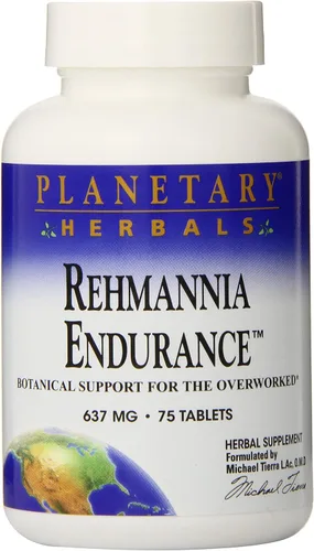 Vista 4 de Planetary Herbals Tabletas Rehmannia Endurance, 75