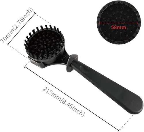 Vista 2 de watchget Cepillo de limpieza para máquina de café expreso, cepillo Grouphead con 1 cerdas de nailon desmontables, cerdas de limpieza de espresso