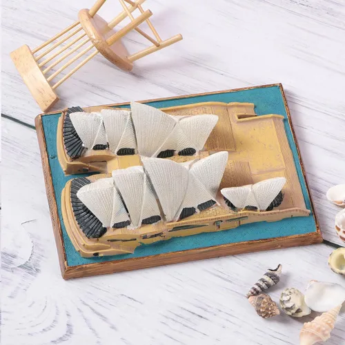 Vista 7 de NOLITOY Adornos arquitectónicos simulados - Decoración de resina Modelo único Home Desk Decoratione