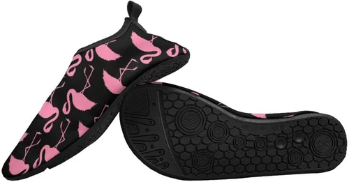 Vista 3 de WOEZKEX Zapatos de agua para mujeres y hombres, zapatos de verano descalzos, calcetines acuáticos de secado rápido