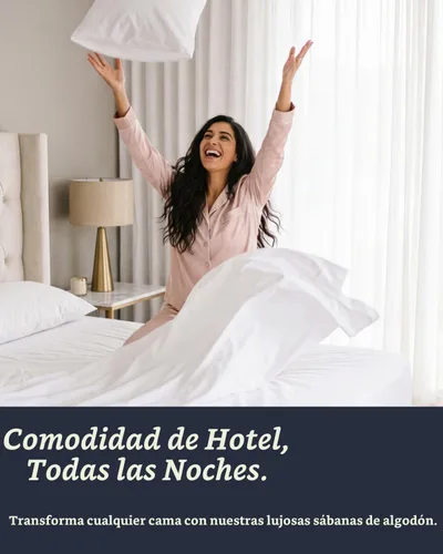 Vista 9 de Beckham Hotel Collection - Juego de sábanas de 100% algodón, tamaño individual, 3 piezas, color blanco
