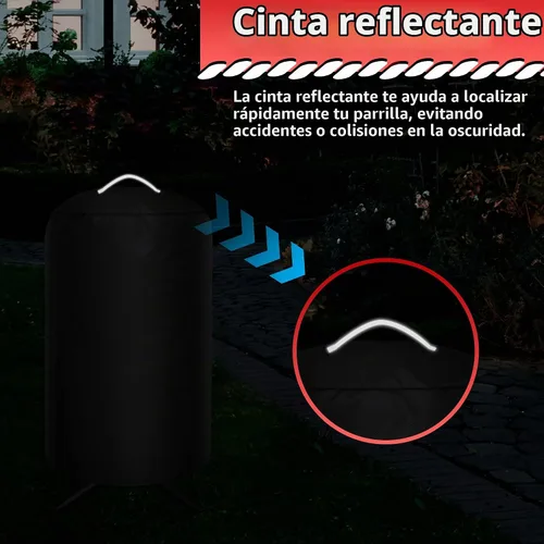 Vista 6 de NEXCOVER Cubierta redonda para parrilla de 19.5 pulgadas de diámetro para George Foreman Gfo3320 Gfo240 Crills, cubierta de cúpula para ahumador
