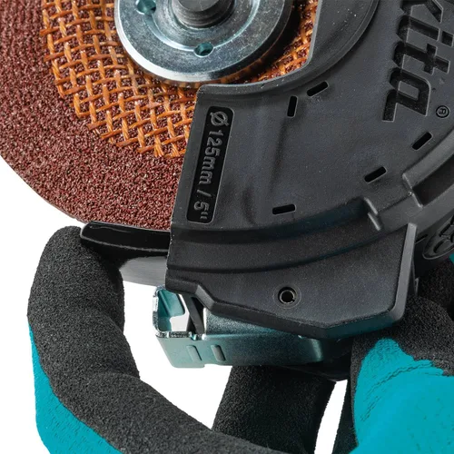 Vista 7 de Makita GA5093 Amoladora angular de alta potencia SJSII de 5", interruptor de paleta, con freno