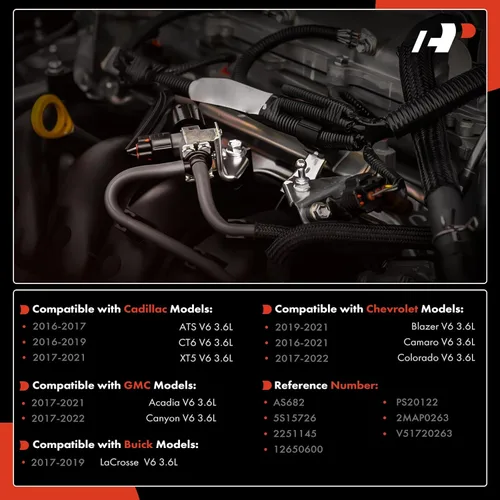 Vista 2 de A-Premium Sensor de presión absoluta del colector MAP compatible con Chevrolet para modelos Buick, Cadillac, Chevy y GMC: Colorado, Camaro