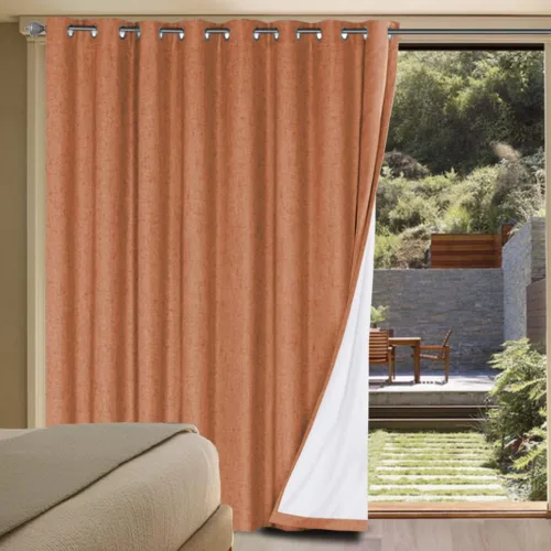 Vista 200 de H.VERSAILTEX Cortinas 100% opacas con aislamiento térmico, texturizadas, de lino, con bloqueo completo de calor y luz, para sala de estar y Negro