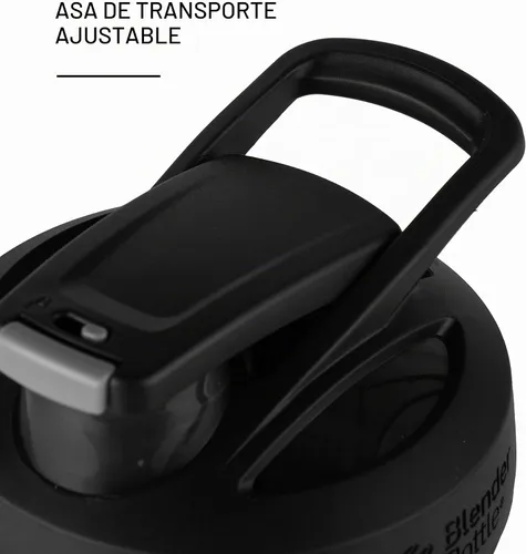 Vista 6 de BlenderBottle Justice League Sport - Botella batidora de acero inoxidable aislada con batidor de alambre, 24 onzas, Batman – Batidos de proteínas e