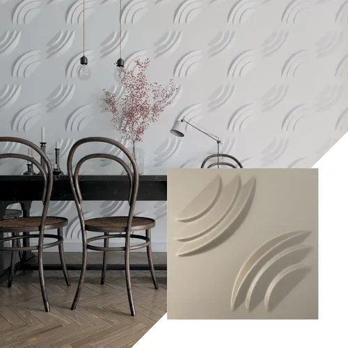 Vista 8 de Ekena Millwork WP20X20ARWH 19 5/8 pulgadas de ancho x 19 5/8 pulgadas de alto, artesano EnduraWall Decorativo 3D Panel de pared cubre 2.67 pies