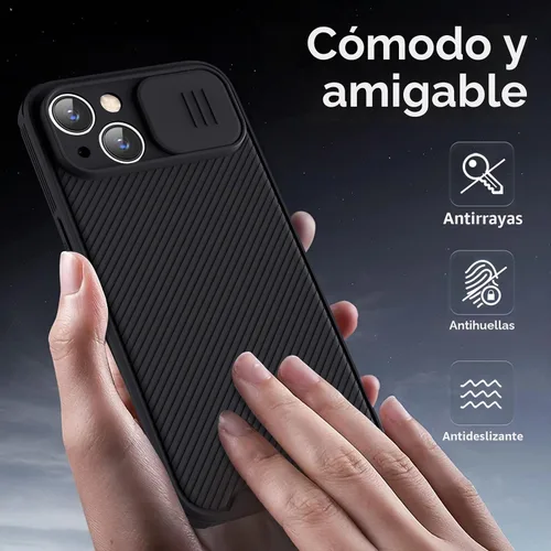 Vista 5 de Funda para iPhone 14 compatible con Magsafe, funda protectora de cámara iPhone 14 [compatible con carga inalámbrica] con cubierta deslizante