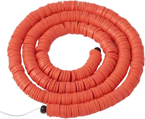 Vista 45 de Cheriswelry Kit de fabricación de pulseras de bricolaje con 7280 piezas de 30 colores de 0.236 in de disco plano redondo de arcilla polimérica