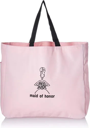 Vista 2 de Hortense B. Hewitt Accesorios de boda Bolso tote rosa de la novia