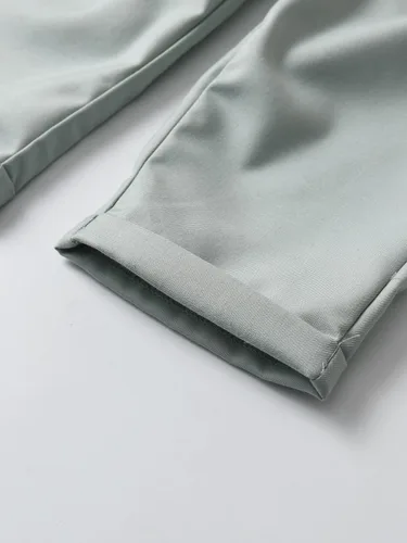 Vista 54 de Conjunto de pantalones para bebé, camisa de manga larga + pantalones + corbatín + tirantes, trajes de caballero para niños pequeños