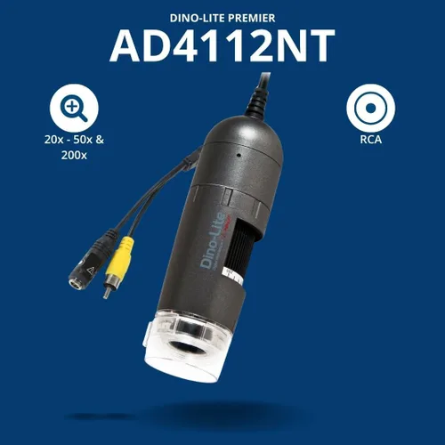 Vista 2 de Descatalogado - Microscopio digital Dino-Lite RCA AD4112NT - Resolución de 640 x 480, 20x - 50x, aumento óptico de 200x, tapa extraíble, no necesita