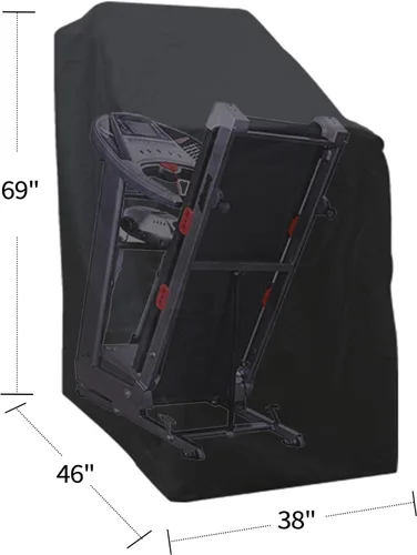 Vista 2 de Cubierta grande para caminadora impermeable al aire libre, cubierta para cinta de correr plegable, máquina de correr, equipo de entrenamiento