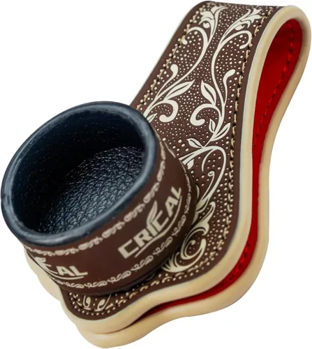Vista 16 de CRICAL Magnetic Pool Chalk Holder, Leather Billiard Chalk Accessory Black Blue