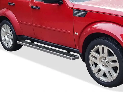 Vista 11 de APS Estribos de acero inoxidable 304 pulido de 5 pulgadas, barras Nerf para estribos laterales compatibles con Dodge Nitro 2007-2012 Acero