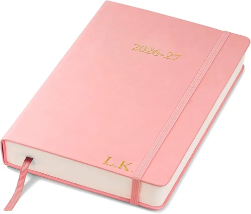 Vista 16 de Wykeham's Planificador de Agenda Diaria Ejecutiva 2025-26 – Personalización disponible – Agenda académica de mitad de año (Negro, 8.5"×5.5")
