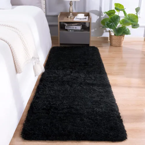 Vista 29 de DETUM Alfombra pequeña de 2 x 3 pies para dormitorio, Kicthen entrada, pasillo, lavable, antideslizante, color borgoña, alfombras de felpa