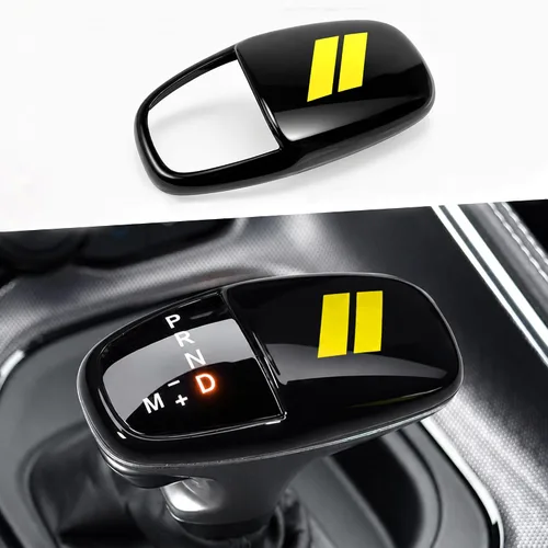 Vista 10 de Cubierta para cabeza de palanca de cambio para accesorios Dodge Charger 2015-2023 Challenger 2015-2024 Durango 2016-2025 2026, inserto