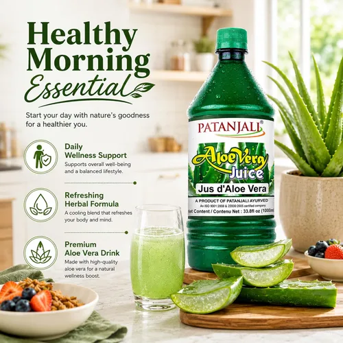Vista 6 de Patanjali Jugo de Aloe Vera 1L / 33.81 fl oz