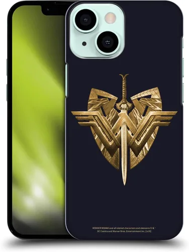 Vista 9 de Head Case Designs Funda rígida con licencia oficial de Wonder Woman Movie Distressed Look Logos compatible con Apple iPhone 13 Mini Aspecto
