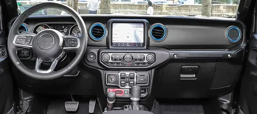 Vista 7 de auovo - Anillo para salida de ventilación de aire acondicionado para interior, compatible con Wrangler JL 2018-2023 Gladiator JT 2020-2023, cubierta