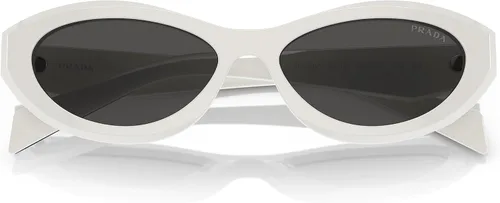 Vista 5 de Prada Gafas de sol PR 26ZS BlancoGris Oscuro 5516145 para mujer, Talco Gris Oscuro