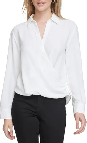 Vista 2 de Calvin Klein Blusa de manga larga para mujer