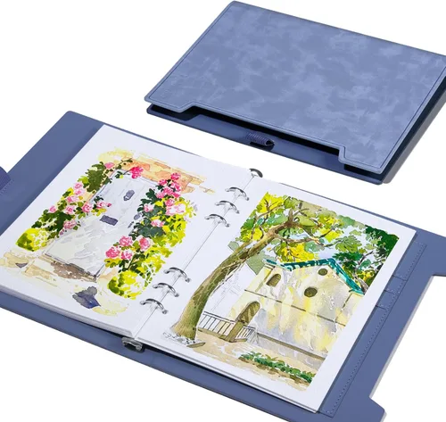 Vista 16 de Libro de bocetos de acuarela Lightwish, 100% algodón sin ácidos, papel de acuarela prensado en frío de 300 gsm/140 lb para artistas, adultos
