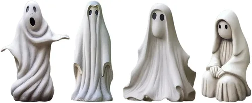Vista 2 de lanema Resin GhostsOutdoor Garden Statue Halloween Decor Table Sign for Halloween Party Home Decor Children Day Party Suppliers Tricks Or Treat