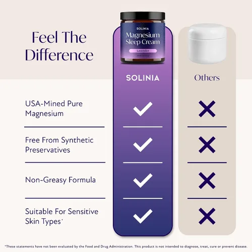 Vista 6 de Crema de magnesio para dormir, loción tópica de magnesio para dormir, loción de lavanda para pies, mantequilla corporal de aceite mag, crema