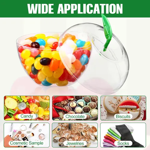 Vista 3 de Menkxi - Recipiente para manzana, 24 unidades, transparente, rellenable