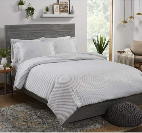 Vista 5 de Pure Bamboo - Juego de 2 piezas de funda de edredón para cama individual, 100% viscosa orgánica derivada del bambú, lujosamente suave y refrescante