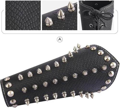 Vista 5 de Brazalete de cuero para hombre, mujer, 2