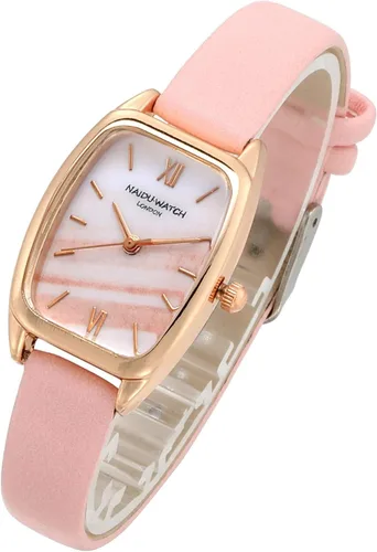 Vista 9 de Top Plaza Reloj de pulsera de cuero de moda para mujer, rectángulo, elegante, simple, analógico, de cuarzo, para vestir
