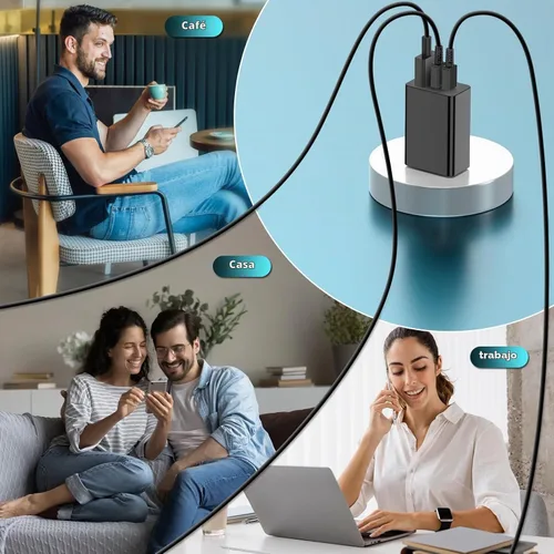 Vista 6 de Paquete de 2 cargadores súper rápidos USB-C de 65 W para Galaxy S26, bloque