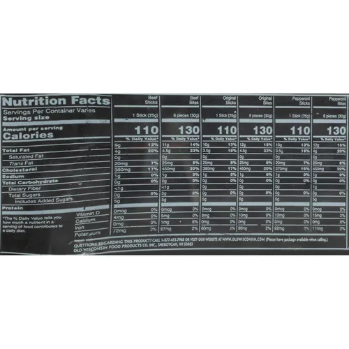 Vista 4 de Old Wisconsin Paquete de palitos de pavo y salchicha de res (2 paquetes)