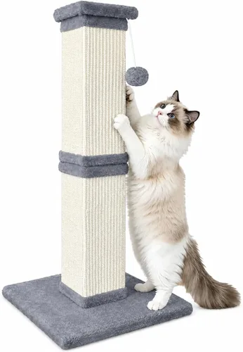 Vista 14 de Rascador para gatos de interior, rascador de sisal para gatos de 32 Beige