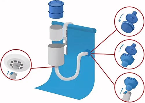 Vista 7 de 11238 Adaptador de manguera B de skimmer de superficie para piezas de piscina Intex