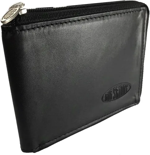 Vista 4 de Big Skinny Slimvelope - Cartera delgada de piel para mujer, con capacidad para hasta 40 tarjetas Negro