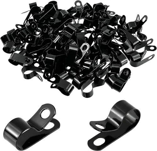 Vista 16 de Antrader Clips de cable tipo R, organizador de cables de 0.118 in, 100