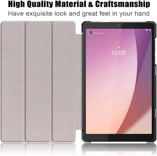 Vista 3 de Funda para Lenovo Tab M8 Gen 4 2023, funda delgada y ligera para Lenovo Tab M8 4ª generación Tablet TB300FU, oro rosa