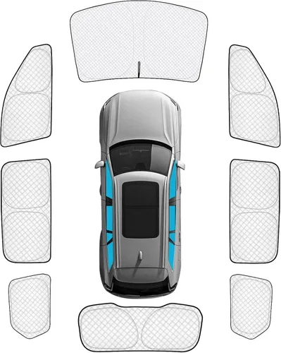Vista 88 de KMF 6 piezas de parasoles gruesos para Mazda 3 Hatchback (No Sedán) 2014-2018 Accesorios, parasoles completos para parabrisas y ventanas de coche