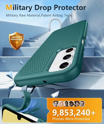 Vista 232 de FNTCASE Funda para iPhone 17 Pro: Fundas delgadas translúcidas de color azul claro compatibles con MagSafe, protección completa de la cámara