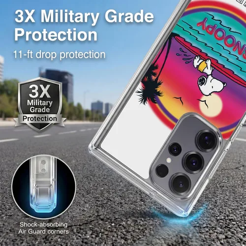 Vista 503 de Head Case Designs Officially Licensed Peanuts Beach Surf Snoopy Boardwalk Airbrush Gel Case [Military Grade Protection] Compatible with Google Pixel