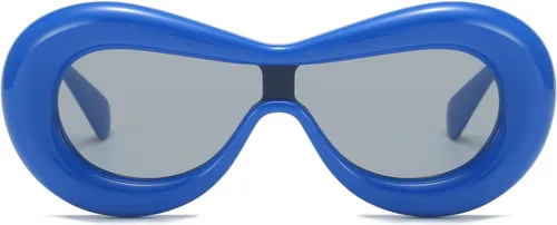 Vista 8 de GIFIORE Gafas de sol infladas, de gran tamaño, divertidas, para labios, gafas de sol de moda, estéticas, estilo de diseñador