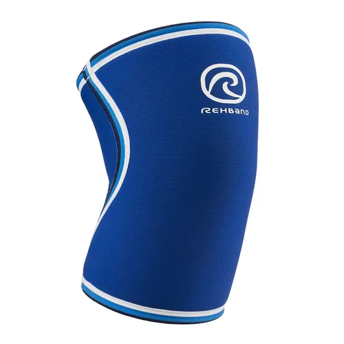 Vista 7 de Rehband Rodillera clásica para entrenamiento de fuerza, rodillera de neopreno de 0.276 in, levantamiento de pesas, soporte de rodilla flexible