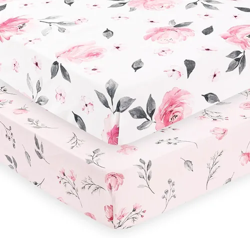 Vista 30 de PHF Juego de sábanas de moisés suave, paquete de 2 sábanas sedosas, cómodas y transpirables para bebés niños y niñas, ajuste universal para la Castle